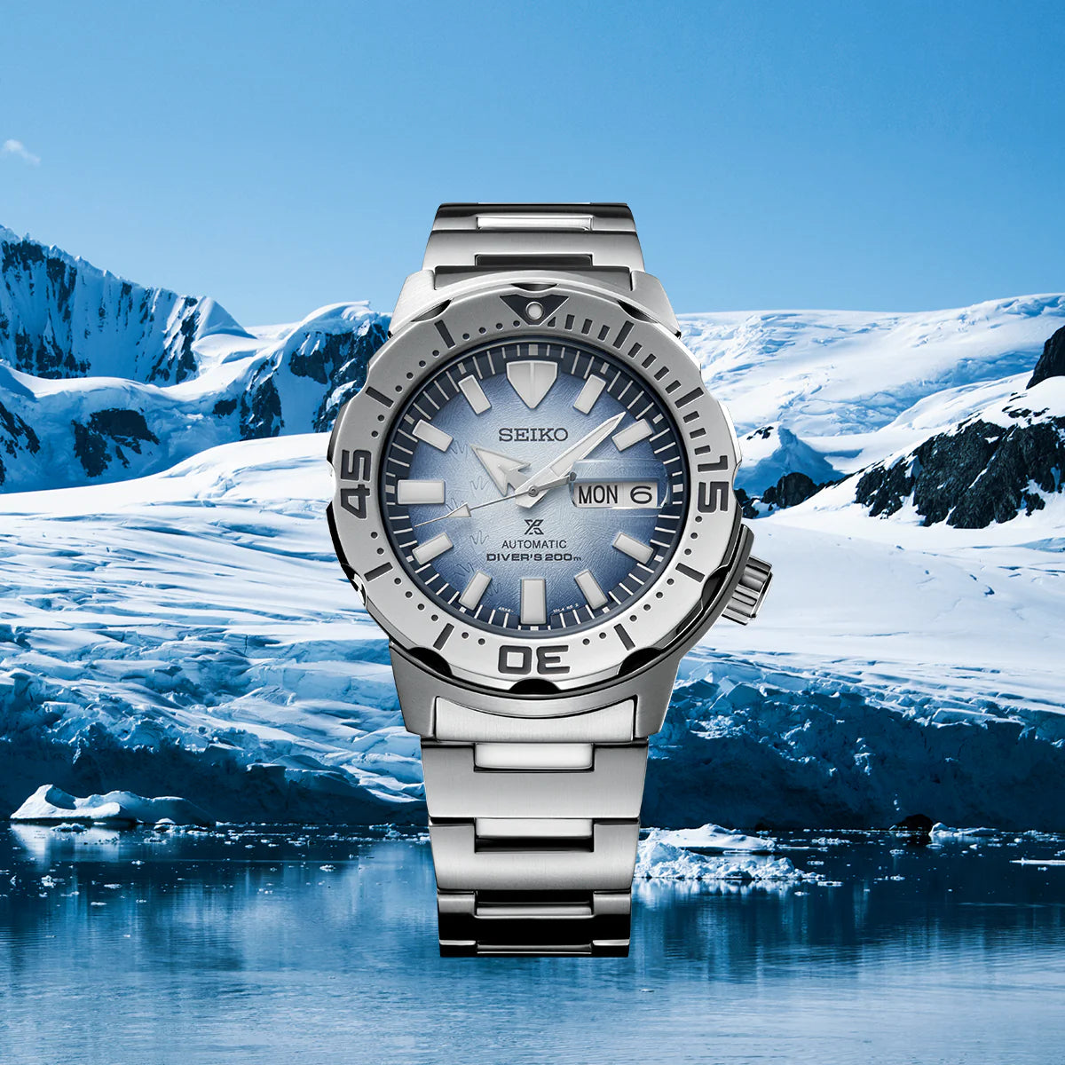Seiko Analog Blue & Metal band Men's Watch SRPG57K1