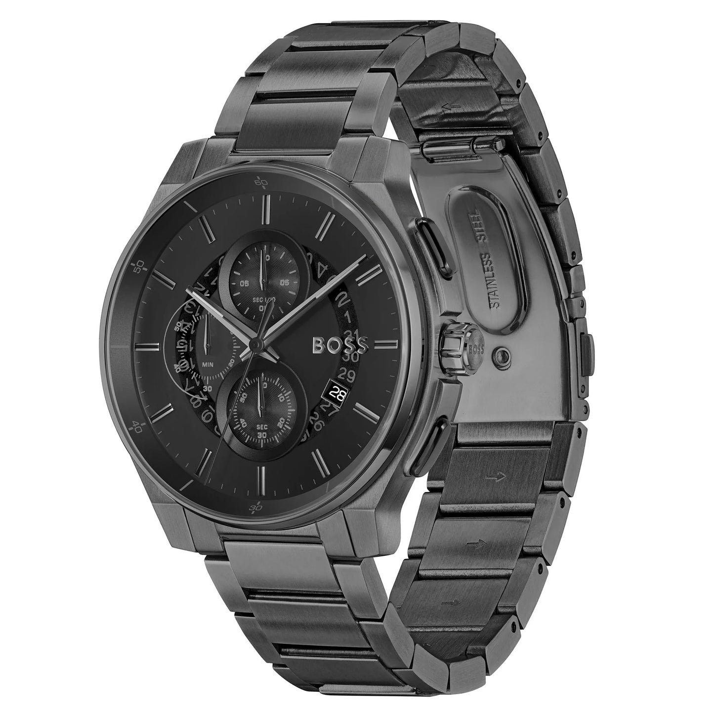 Hugo Boss Black Steel Chronograph Men's Watch 1514192