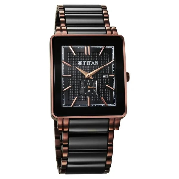 Analog Black & Steel & Ceramic Men' 90013KD06
