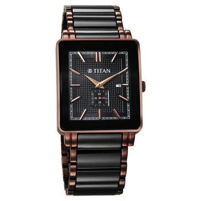Analog Black & Steel & Ceramic Men' 90013KD06