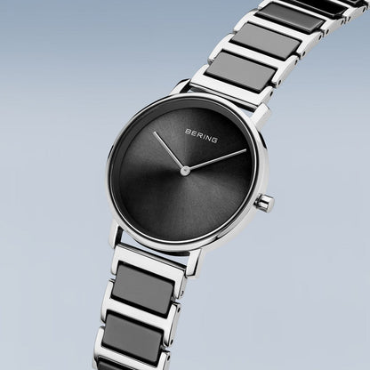 Bering Analog Black & Stainless Steel Women's Watch 18531 742