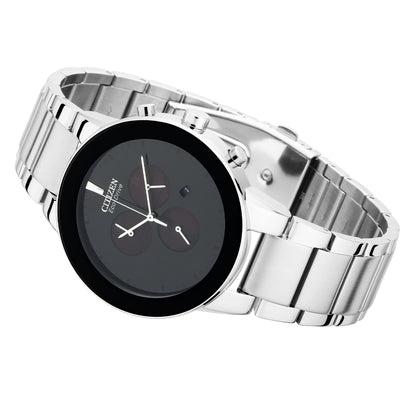 Citizen Analog Black & Stainless Steel Men's Watch AT2240 51E