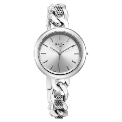 Analog Silver & Metal band Women's Watch 95265SM01
