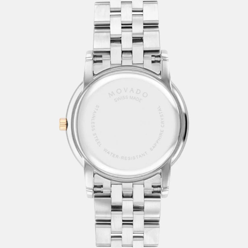 Movado Analog Mother Of Pearl & Stainless Steel Women's Watch 607629
