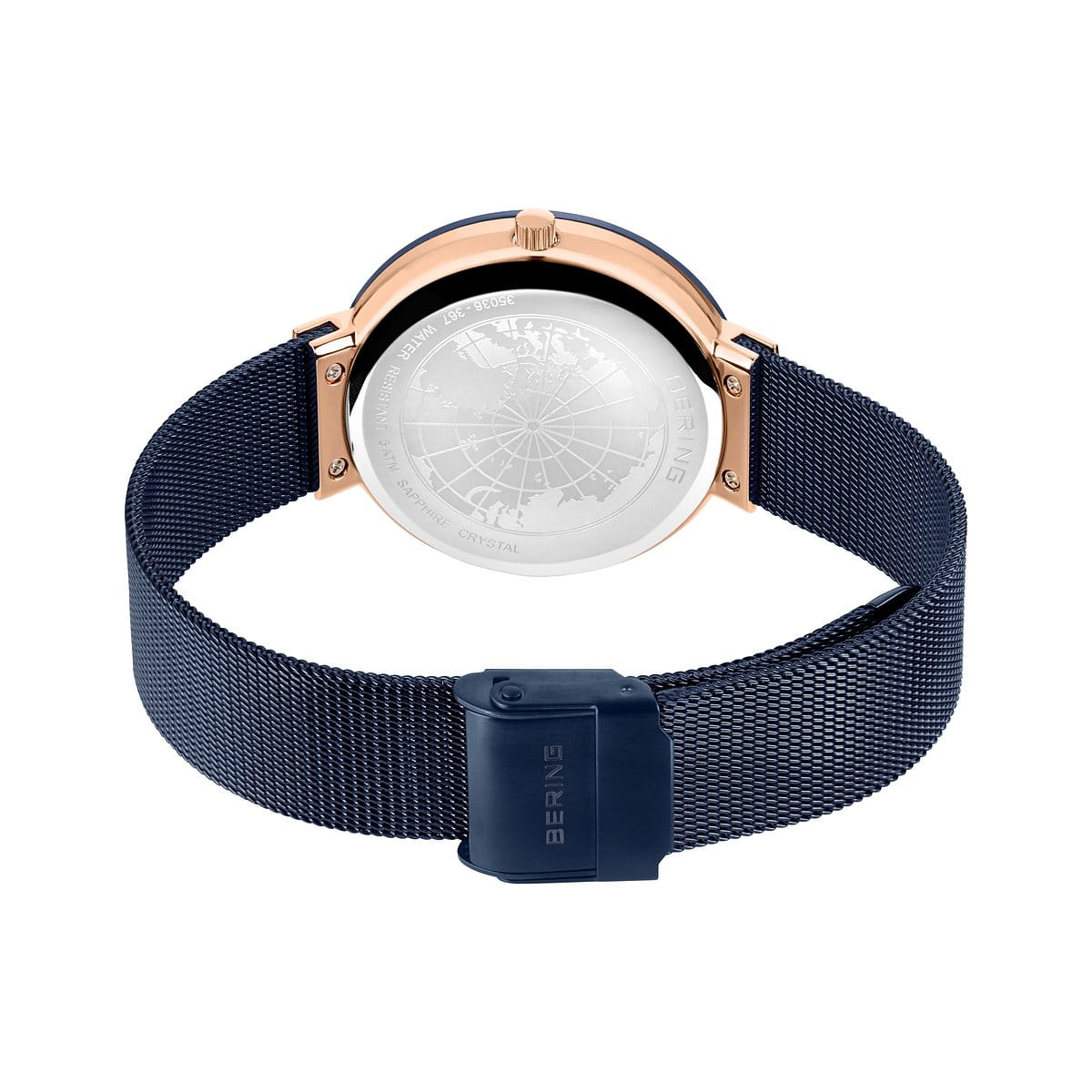 Bering  Blue & milanese Women's Watch 35036 367