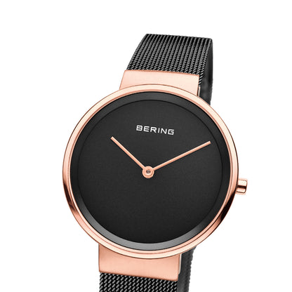Bering Analog Black & Milanese Women's Watch 14531 166