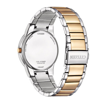 Citizen Analog white & Stainless Steel Men's Watch AU1064 85A