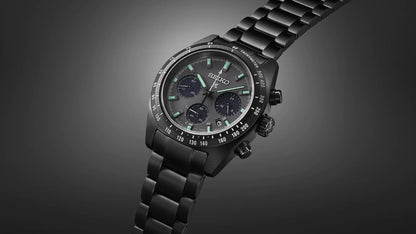 Seiko Chronograph grey & Metal band Men's Watch SSC917P1