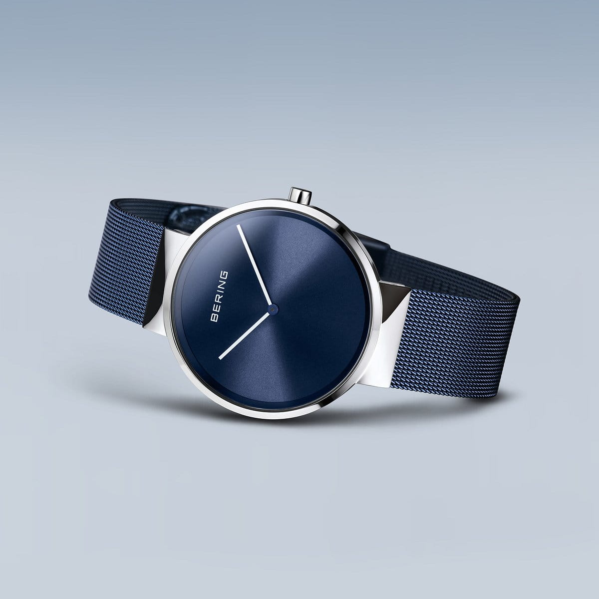 Bering Analog Blue & Milanese Men's Watch 14539 307
