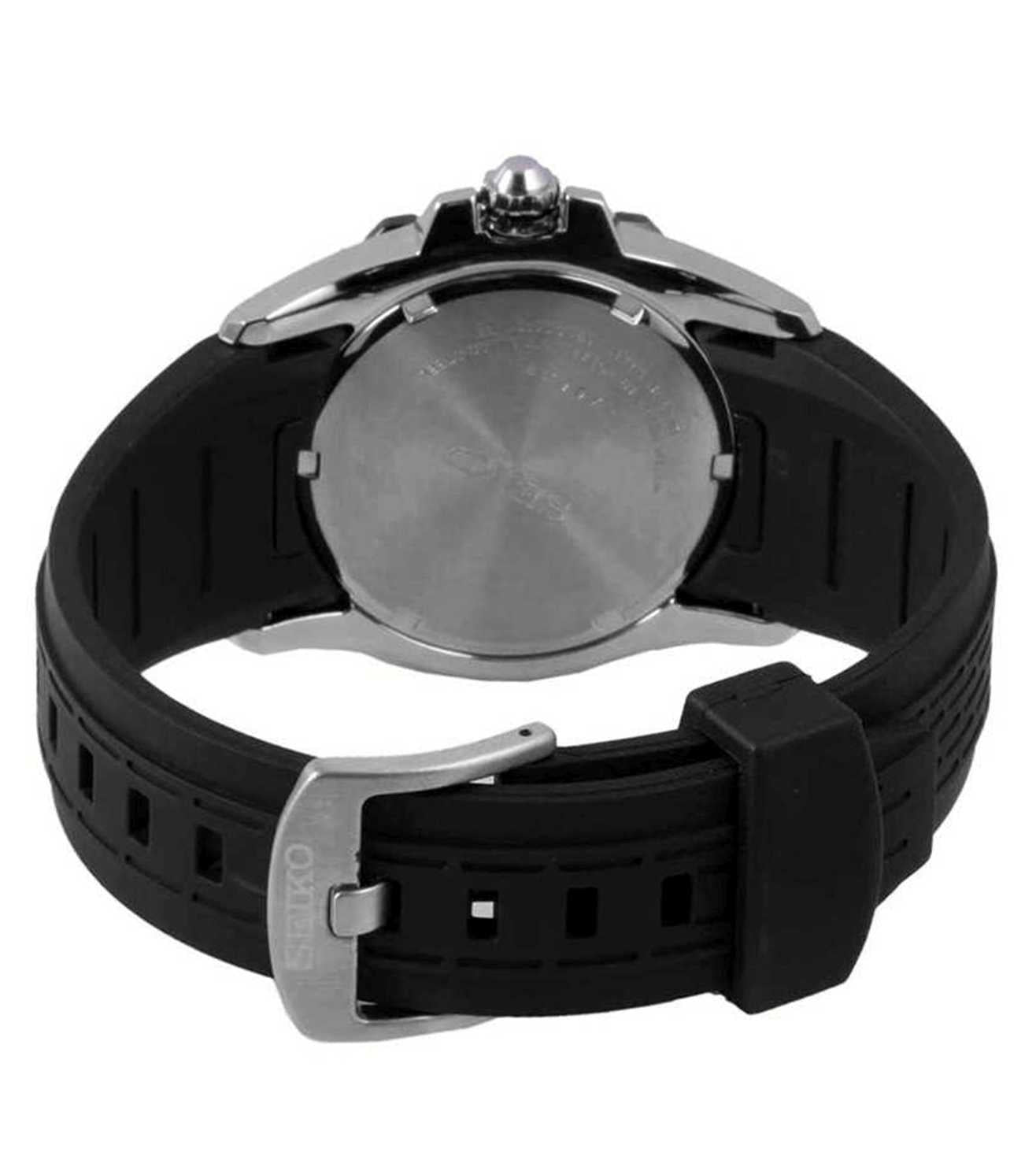 Seiko Analog Black & Rubber Men's Watch SRL027J1