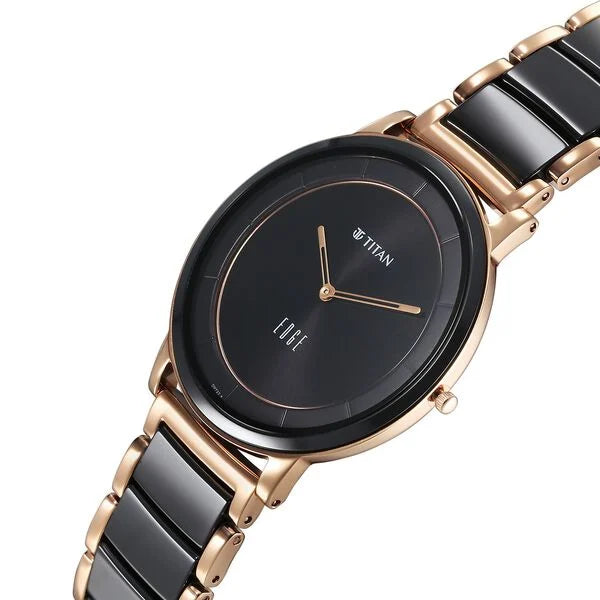 Analog Black & Steel & Ceramic Men' NS1878KD03