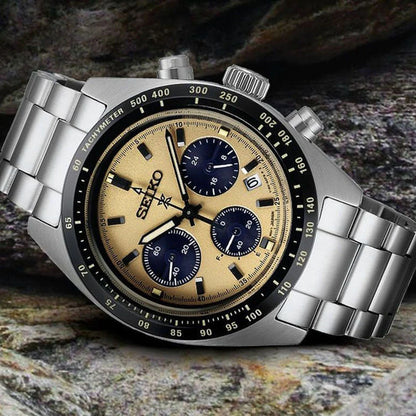 Seiko Chronograph Gold & Metal band Men's Watch SSC817P1