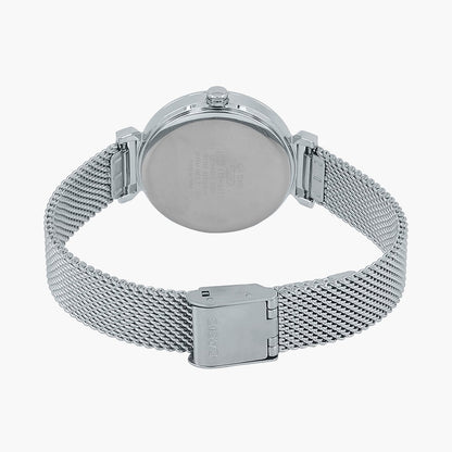 Casio Analog Black & Stainless Steel Women's Watch A2124