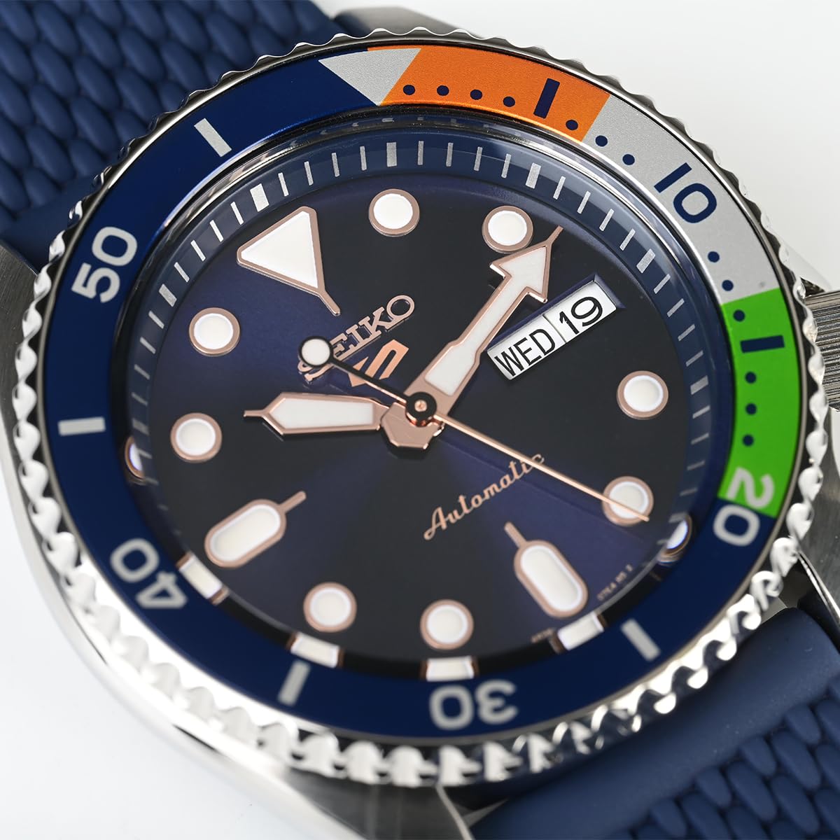 Seiko Analog Blue & Stainless Steel Men's Watch SRPK81K1