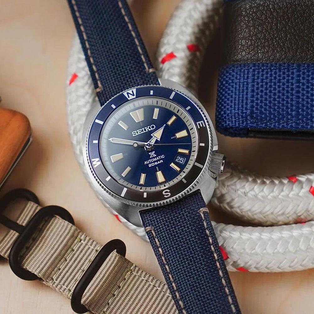 Seiko Analog Blue & Polyester Men's Watch SRPG15K1