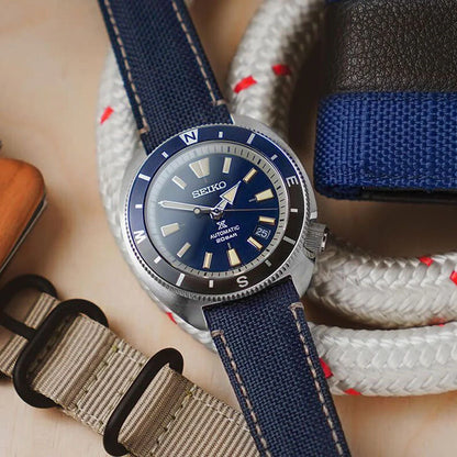 Seiko Analog Blue & Polyester Men's Watch SRPG15K1