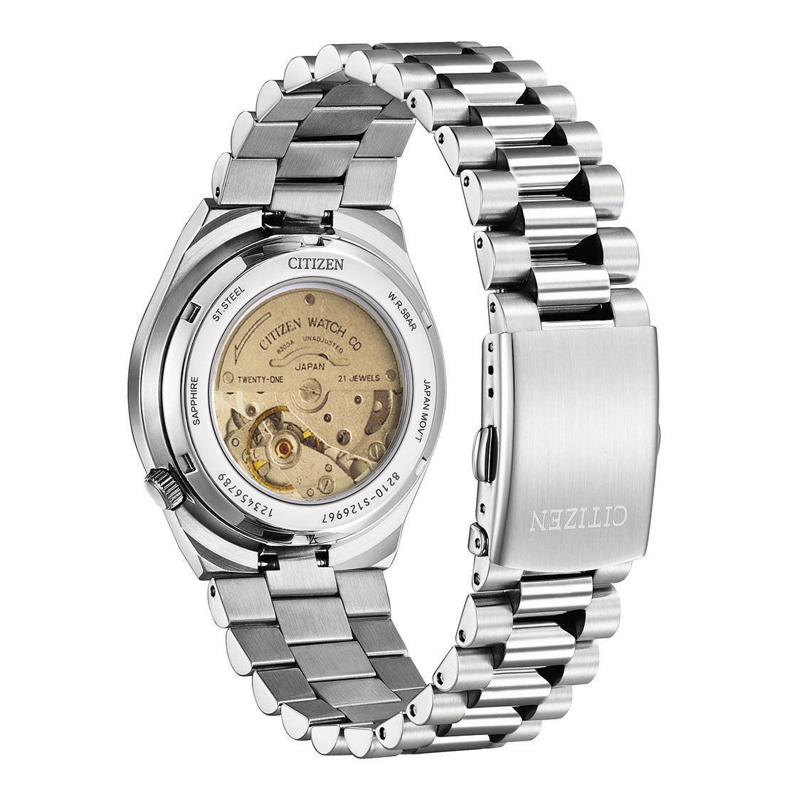 Citizen Analog Brown & Stainless Steel Men's Watch NJ0158 89Y