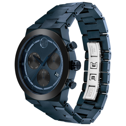 Movado Analog Blue & Stainless Steel Men's Watch 3600859