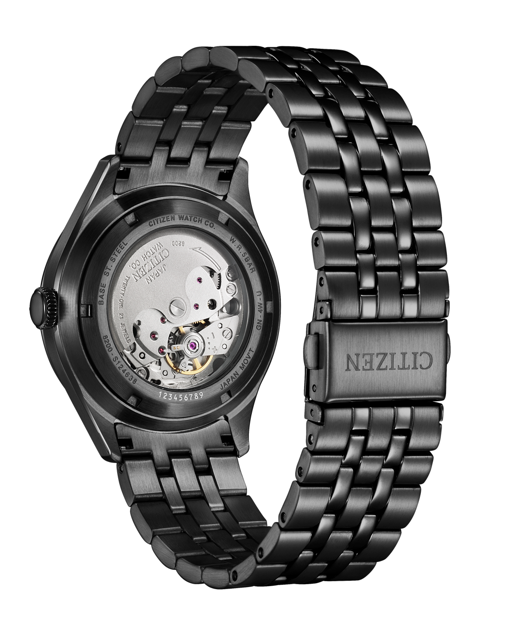 Citizen Analog Black & Stainless Steel Men's Watch NH8395 77E