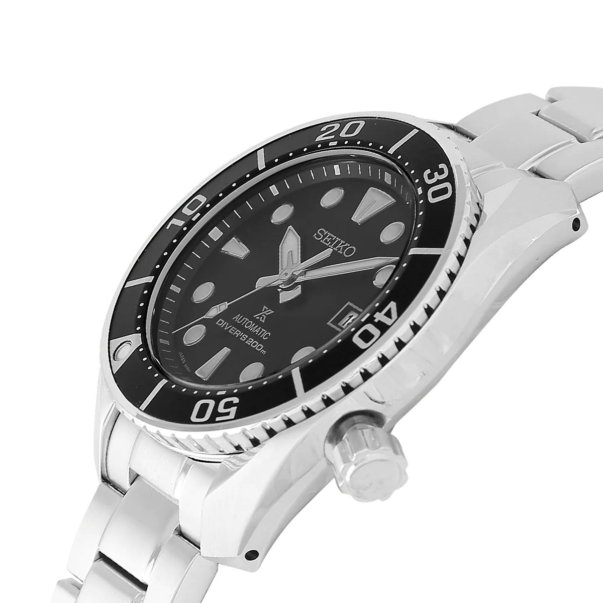 Seiko Analog Black & Stainless Steel Men's Watch spb101j1