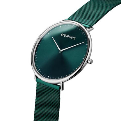 Bering Analog Green & Milanese Men's Watch 15739 808