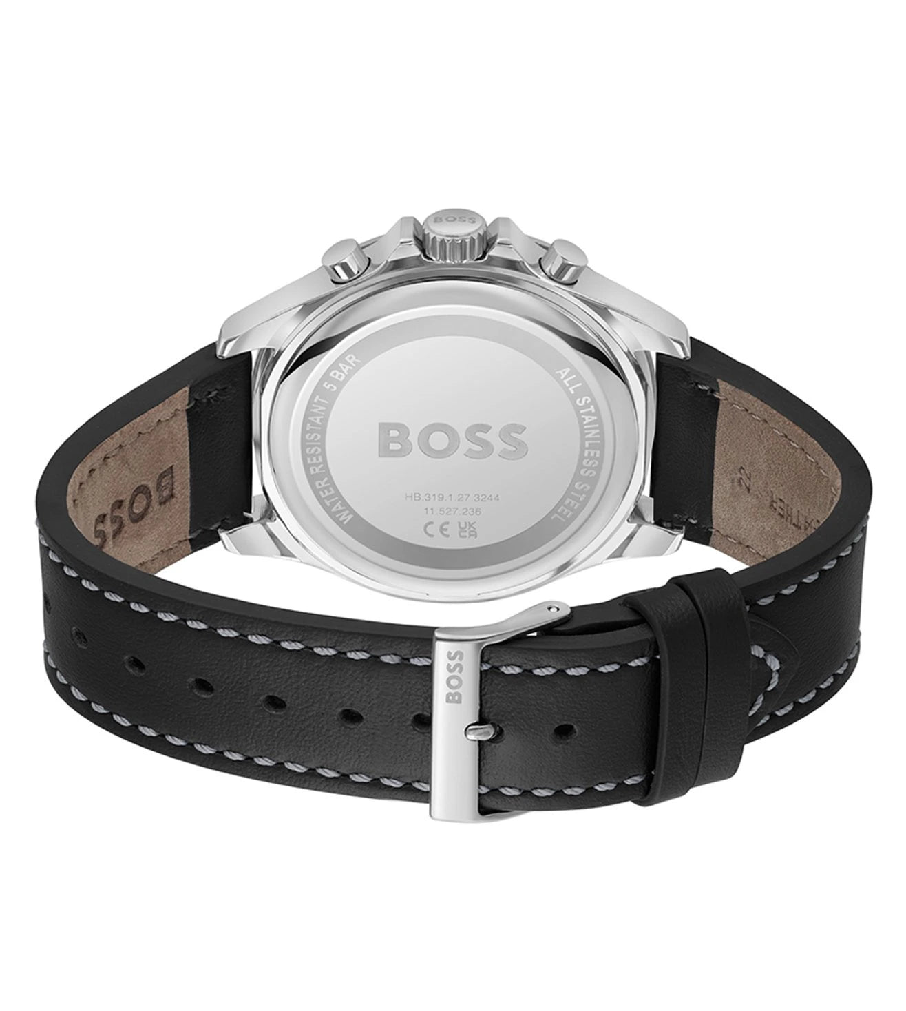 Hugo Boss Analog Black & Leather Men's Watch 1514099