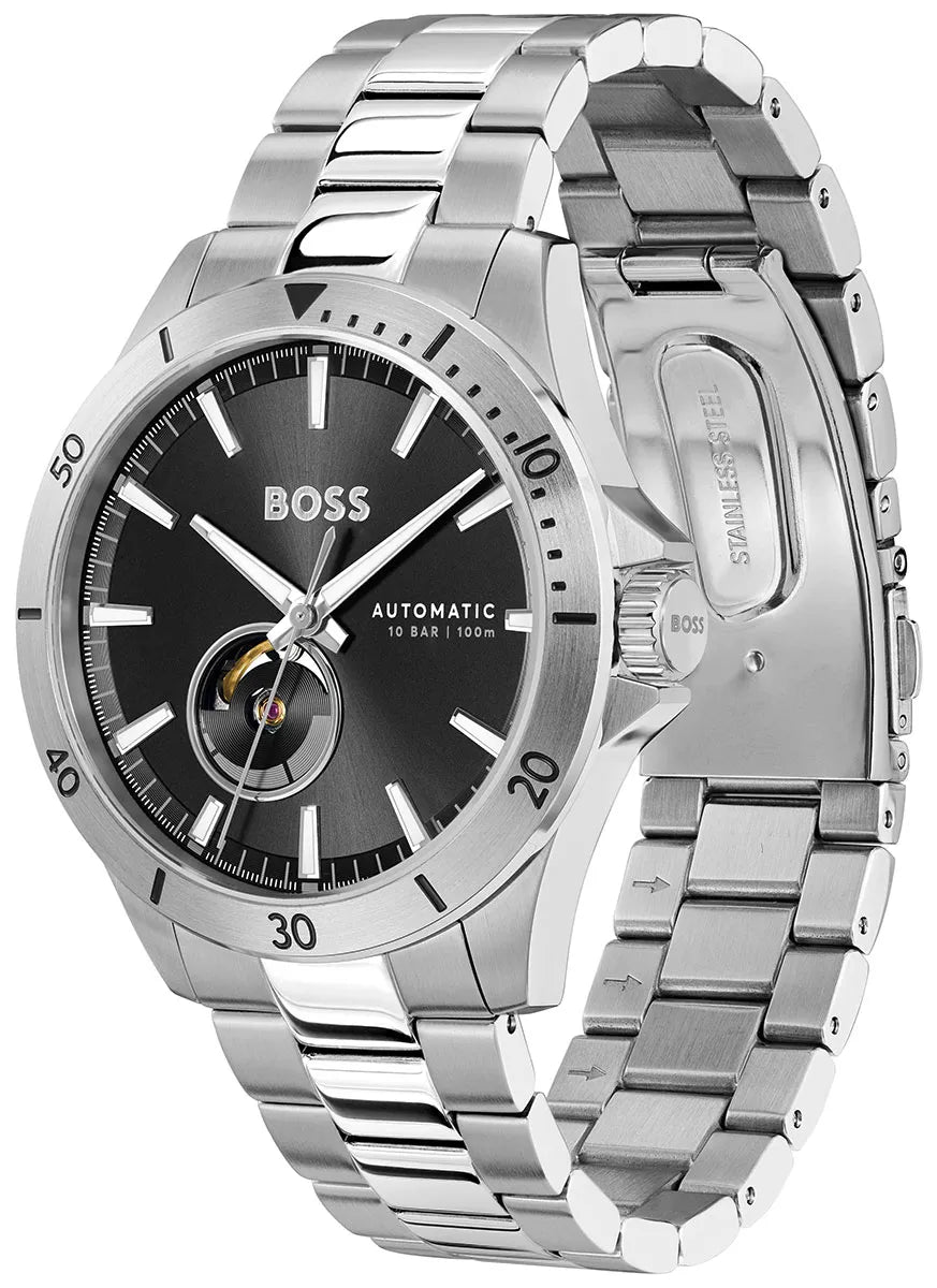Troper Automatic Analog Black Round Dial Men's Watch 1514202