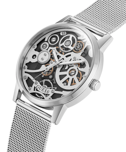 Guess  Silver &  Mesh Men's Watch GW0538G1