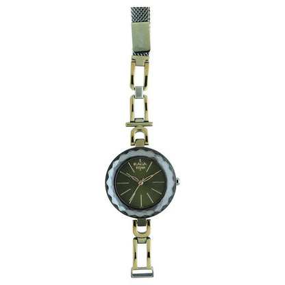 Raga Facets Gun Dial Women Watch With Stainless Steel Strap