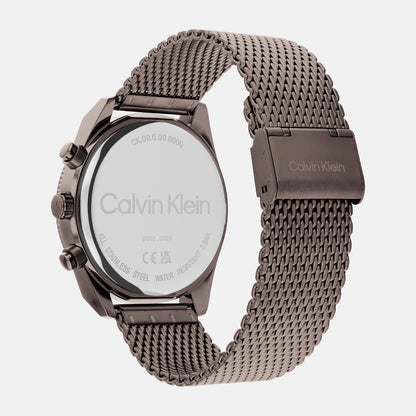 CALVIN KLEIN Chronograph Brown &  Mesh Men's Watch 25200361