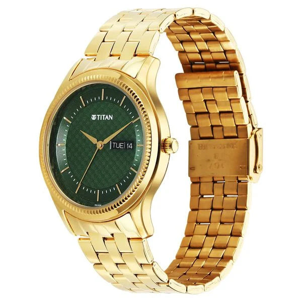 Analog Green & Stainless Steel Men' 1824YM02