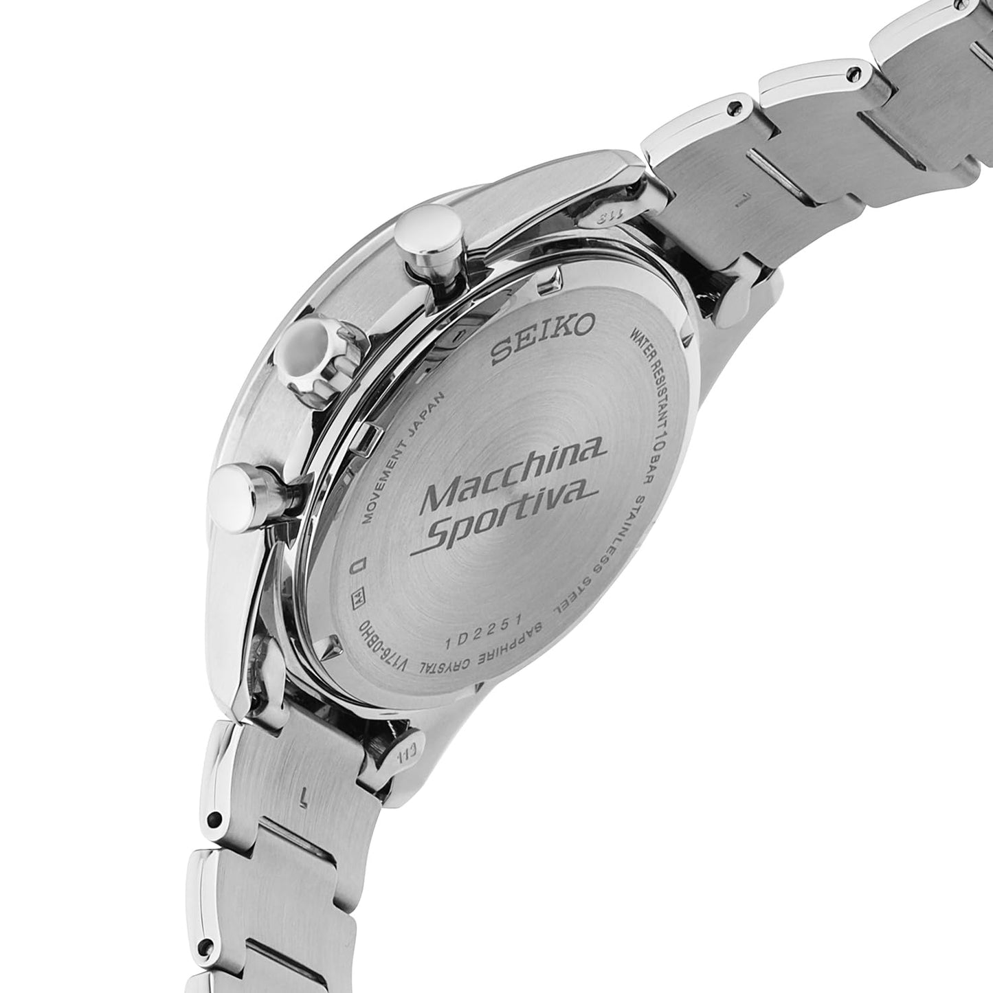 Seiko Chronograph Blue & Stainless Steel Men's Watch SSC801P1