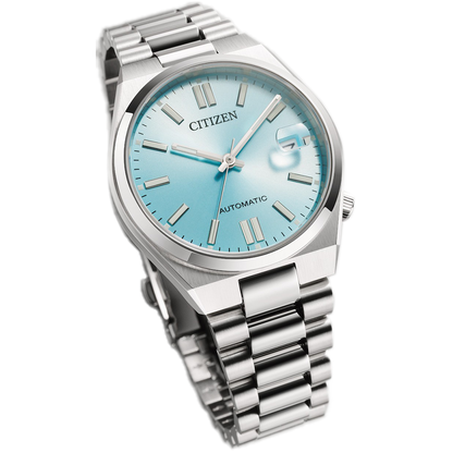 CITIZEN Analog Blue & Stainless Steel Men's Watch NJ0200 50L