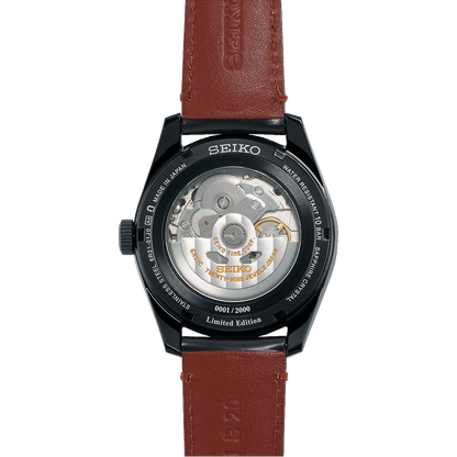 Presage Men's Brown Chronograph Leather Watch SPB329J1