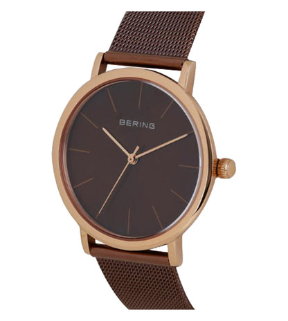 Bering Analog Brown & Milanese Women's Watch 13436 265