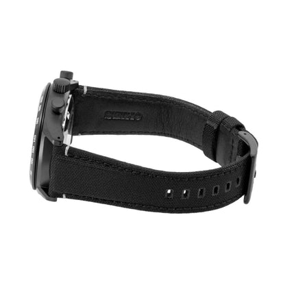 Seiko Analog Black & Nylon Men's Watch SSB417P1