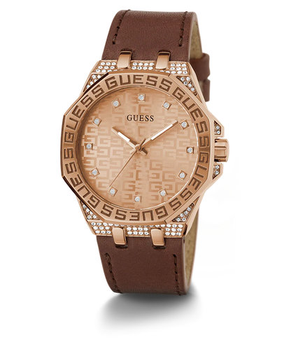Guess  Rose Gold & Leather Women's Watch GW0547L2