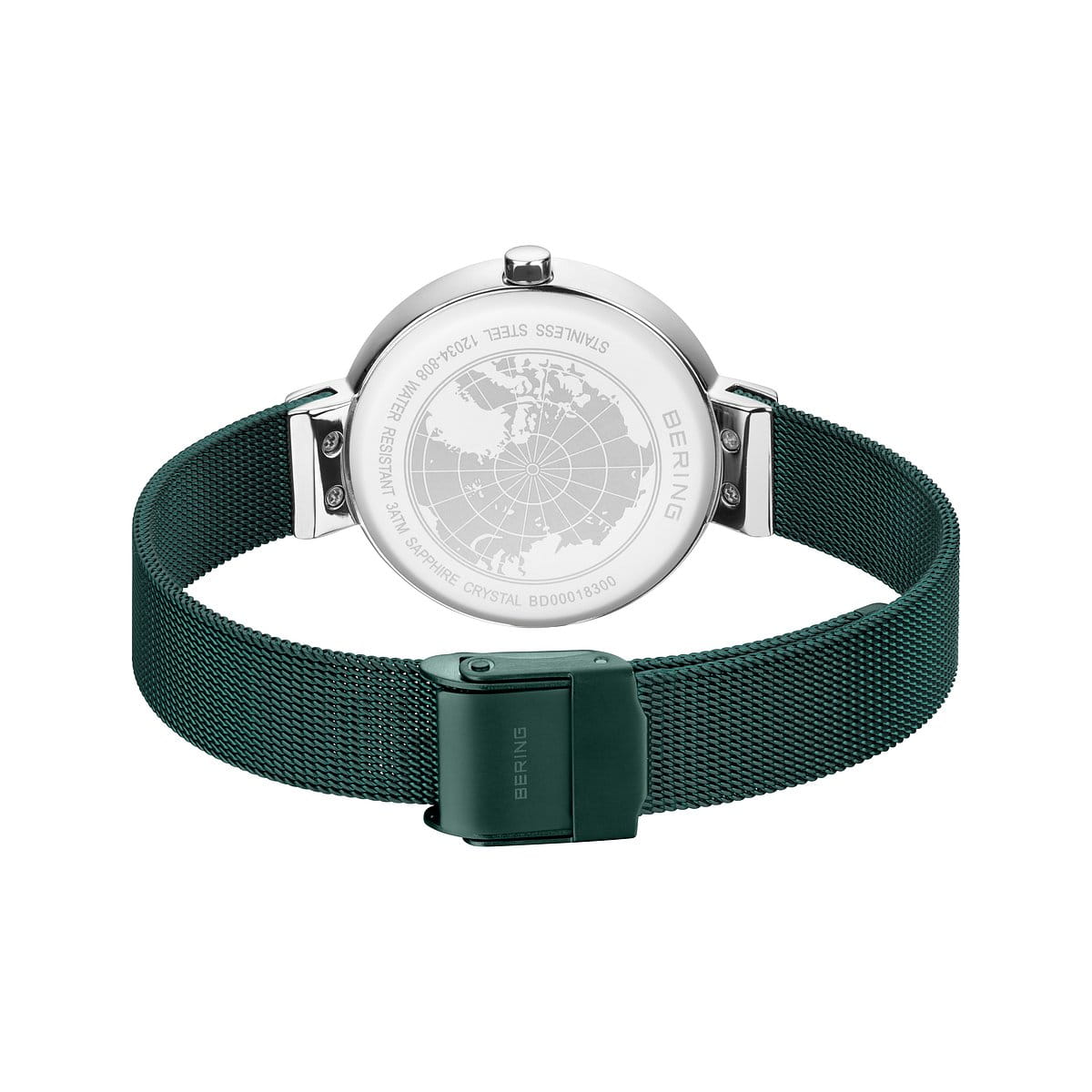 Bering Analog Green & Milanese Women's Watch 12034 808