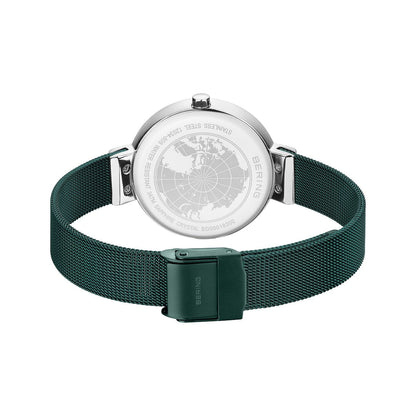 Bering Analog Green & Milanese Women's Watch 12034 808