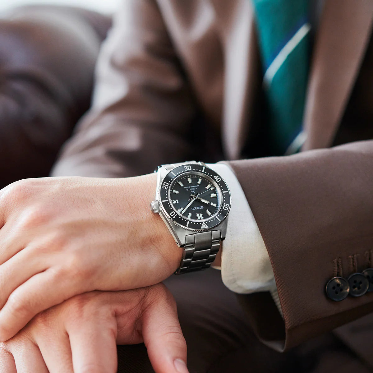 Seiko Analog Gray & Stainless Steel Men's Watch SPB143J1