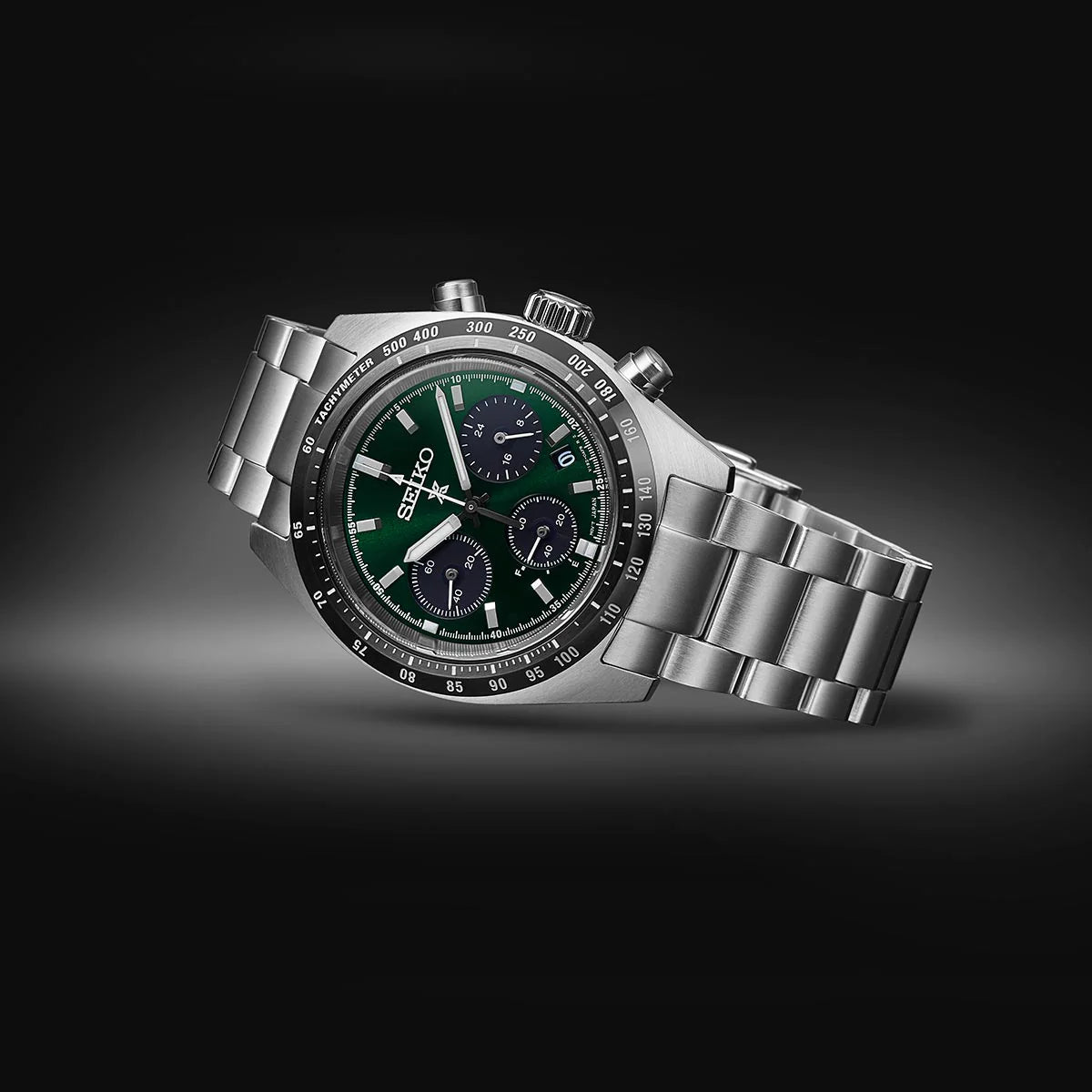 Seiko  Green & Stainless Steel Men's Watch SSC933P1