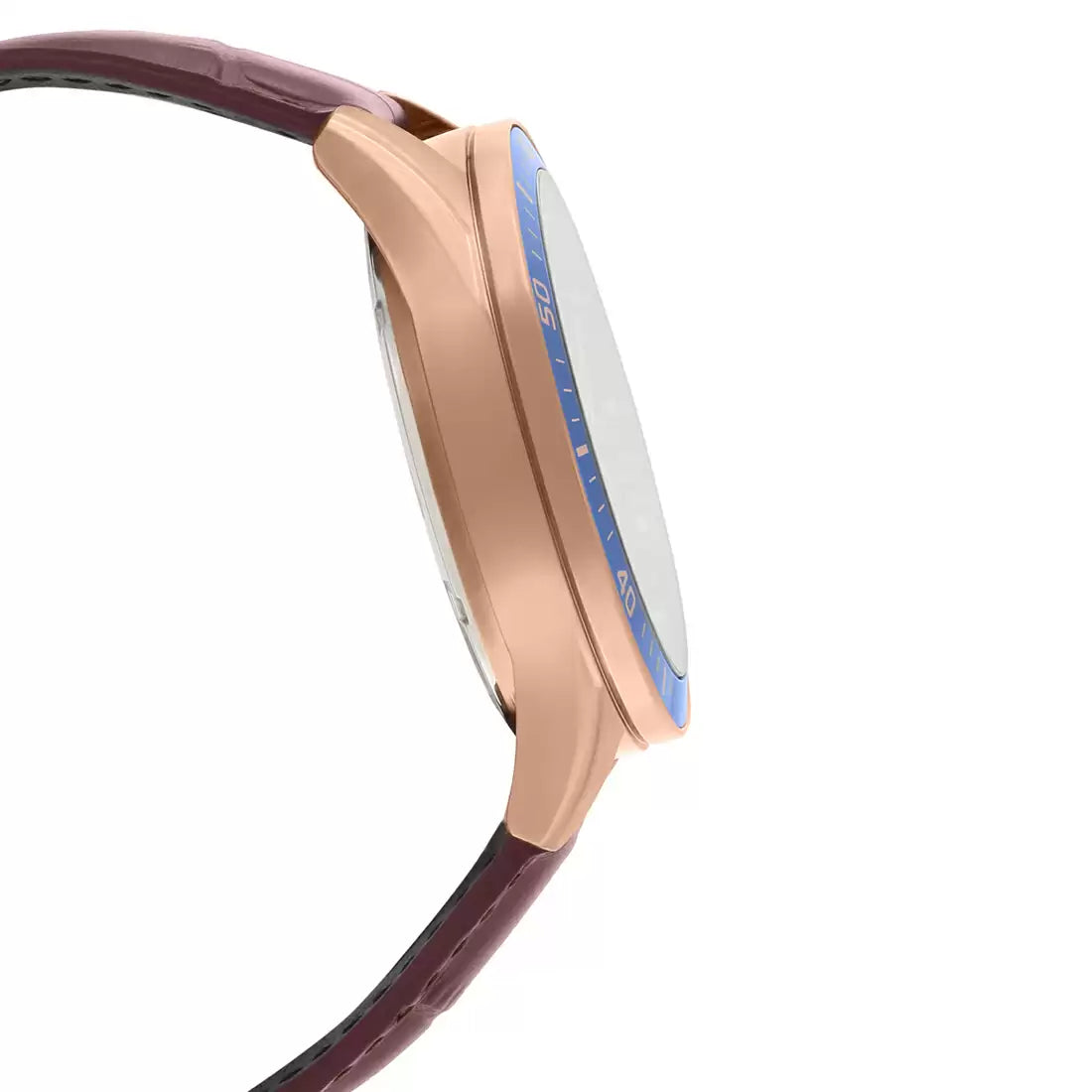 Casio Analog Blue & Leather Men's Watch EX358