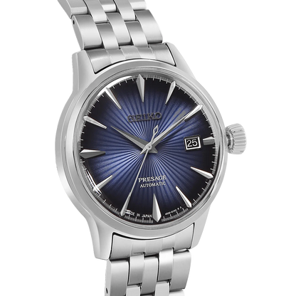Seiko Analog Blue & Metal band Men's Watch SRPB41J1