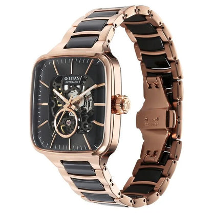 Automatic Black & Steel & Ceramic Men' 90175KD03