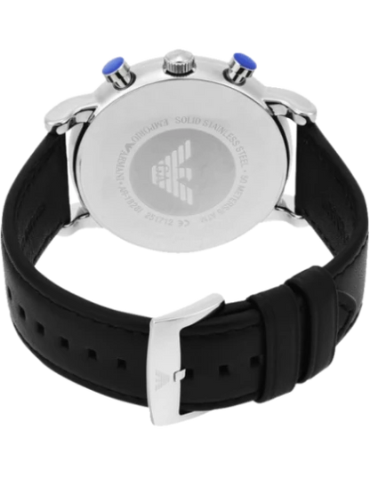 Emporio Armani  Black & Leather Men's Watch AR1828