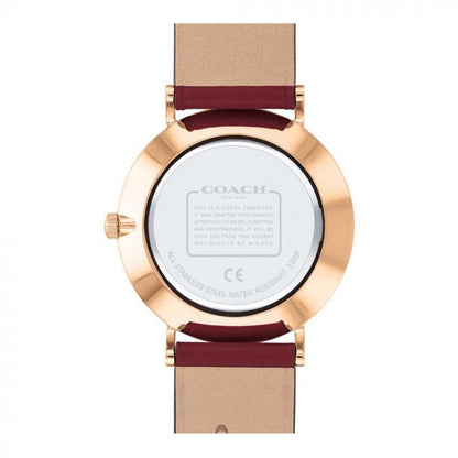 Coach Analog Red & Leather Women's Watch CO14503852W