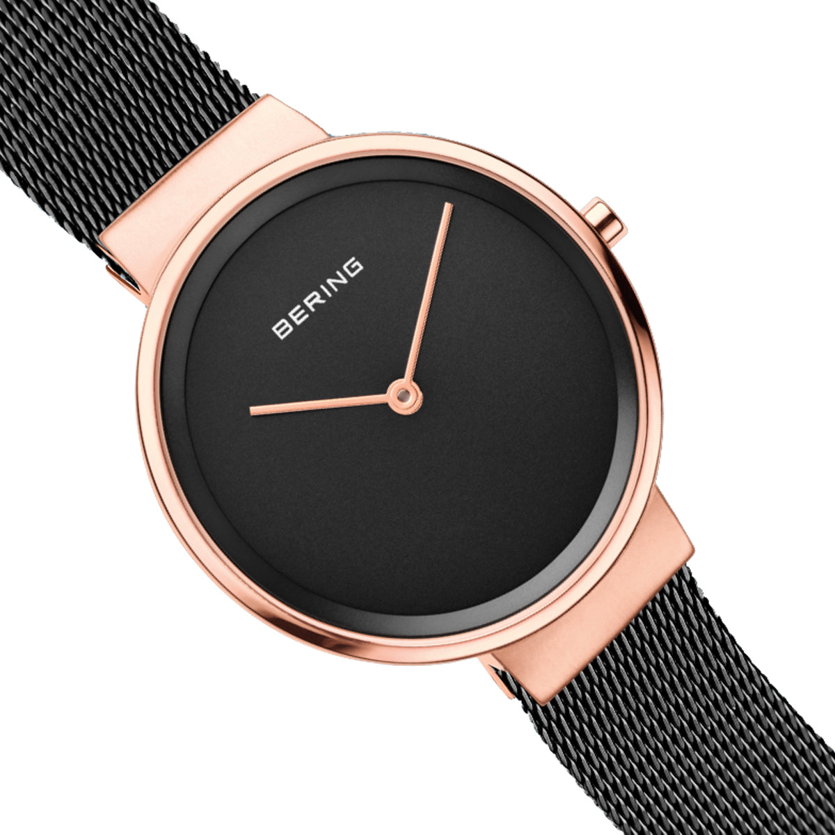 Bering Analog Black & Milanese Women's Watch 14531 166