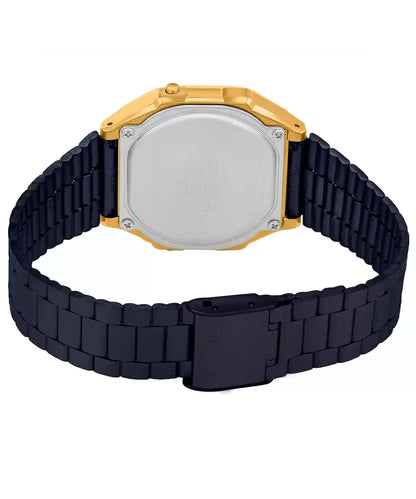 Casio Digital Black & Stainless Steel Unisex Watch D148
