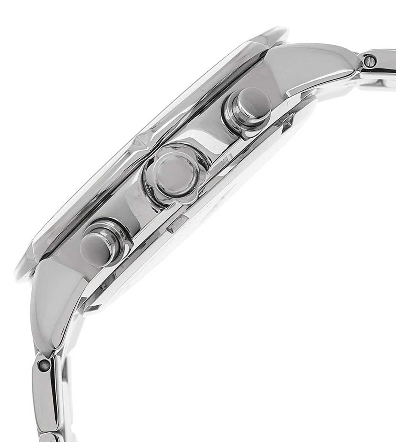 Seiko Chronograph White & Stainless Steel Women's Watch SNDY03P1