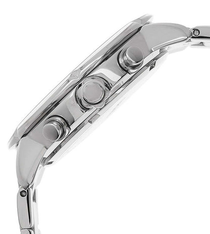 Seiko Chronograph White & Stainless Steel Women's Watch SNDY03P1